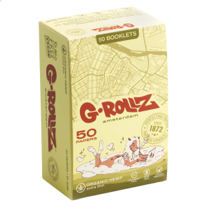 G-ROLLZ | Organic Hemp Extra Thin - 50 '1¼' Papers (50 Booklets Display) - [GR303A]